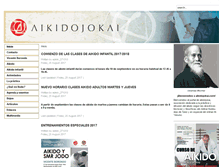 Tablet Screenshot of aikidojokai.com